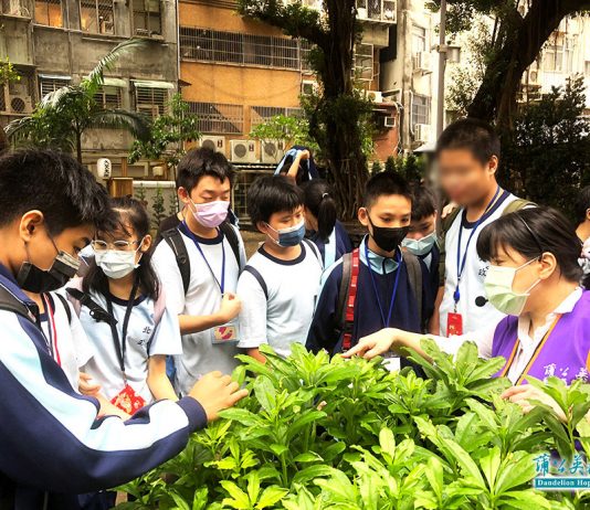 ▲北政國中資源班學生來到蒲公英希望基地進行【田園城市走讀】活動，開拓多元視野，並認識城市的不同風貌。